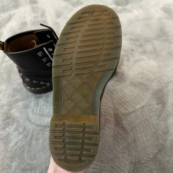 Dr. Martens 1460 Stud Lace Up Black Combat Boots 8-Eye Women's size 7 - Picture 6 of 8